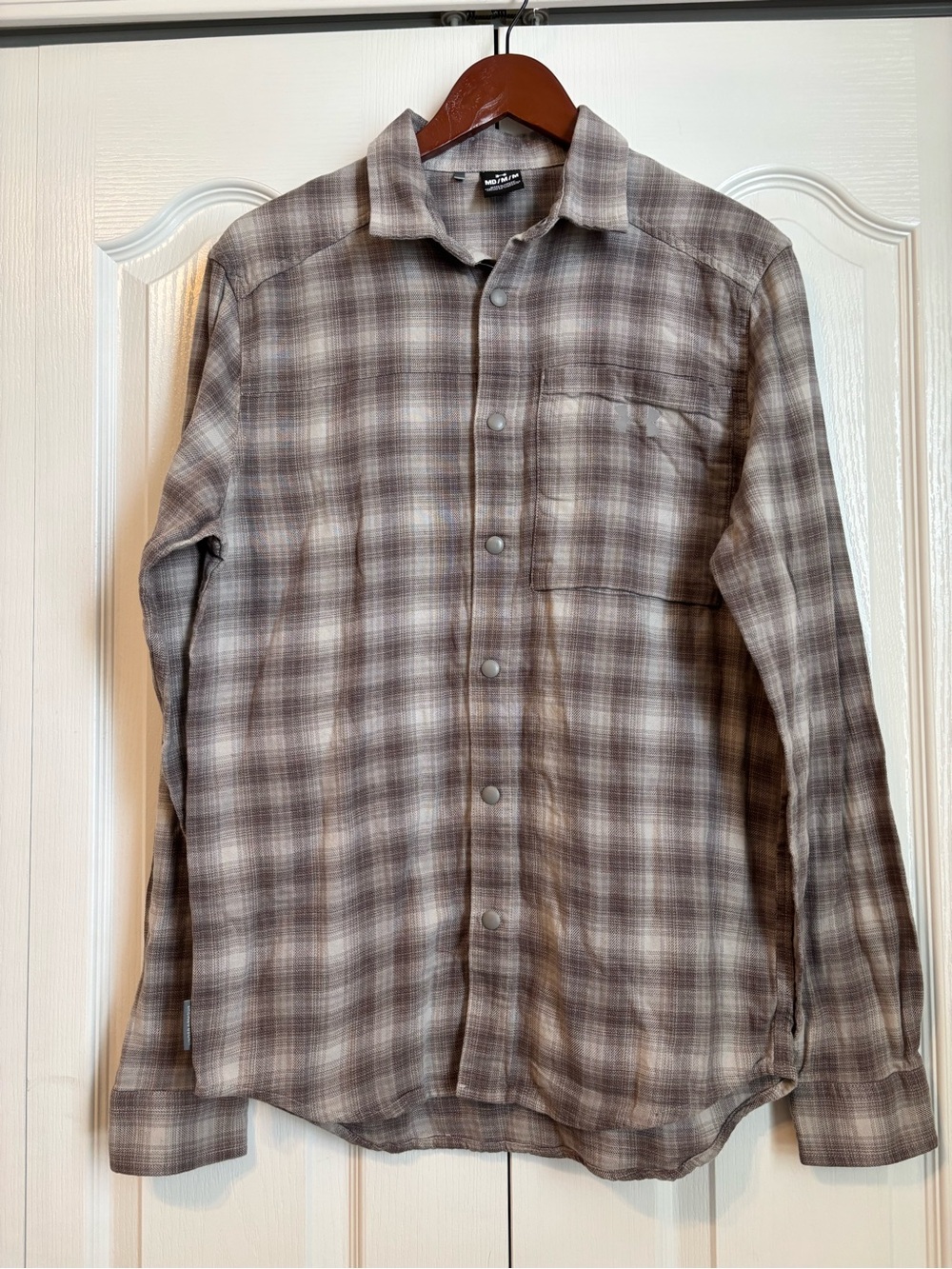 Under Armour Men's Brown Gray Plaid Button-Down Shirt